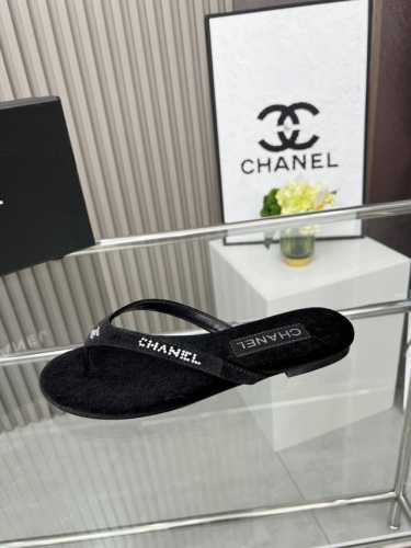 工厂p价 女装女鞋 运动原单 Chanel 香奈儿 25S 平底夹脚人字拖鞋升级版 码数36-44 41-44定做不退换