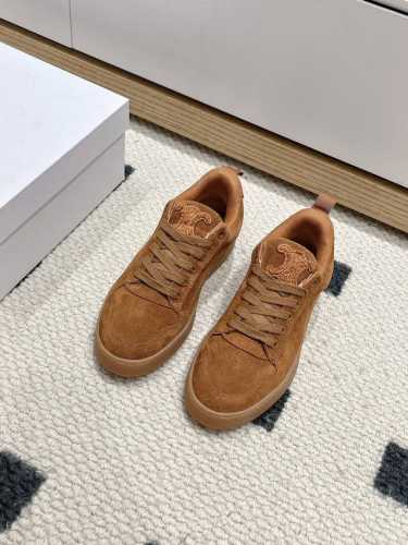 购级 CELINE思琳赛琳 24ss 女凯旋门徽标系带休闲鞋 小白鞋 简单舒服，干净利落，增高代显腿细，无论是单穿还是搭配阔腿裤，高街又复古 一起来做CELIN
