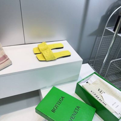 高品质出厂 顶级品质Bottega Veneta葆蝶家25春夏新款Bv Blink编织简易方头平底拖鞋系列 重工全真皮手工编织 简直Bv最新天花板啦 百搭春夏配