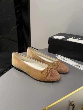 Chanel经典芭蕾舞鞋 皮底 ： Size：34 35 35.5 36 36.5 37 37.5 38 38.5 39 39.5 40 40.5 41 41. - 点击图像关闭