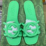 橙子出厂价p gucci 古驰春夏新款 沙滩果冻鞋 镂空拖鞋 凉拖 原版开模经典双G鞋面 原版开模橡胶注塑一体成型 双层组合大底 码数 35-42
