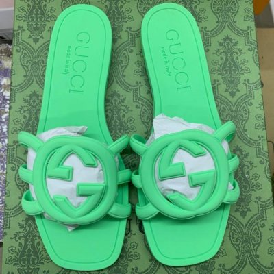 橙子出厂价p gucci 古驰春夏新款 沙滩果冻鞋 镂空拖鞋 凉拖 原版开模经典双G鞋面 原版开模橡胶注塑一体成型 双层组合大底 码数 35-42