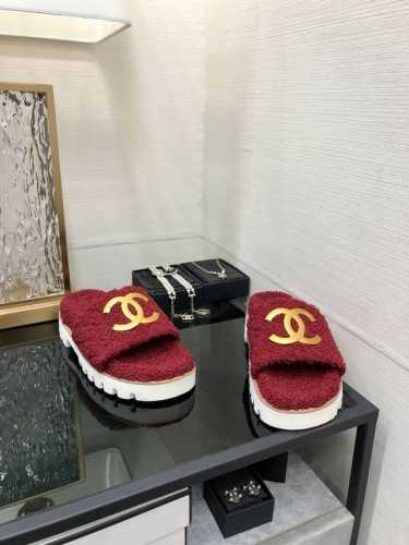 出厂价 顶级 品质2024K厚底毛毛拖 SIZE：35-41 40 41定做不退换 原版包装配套