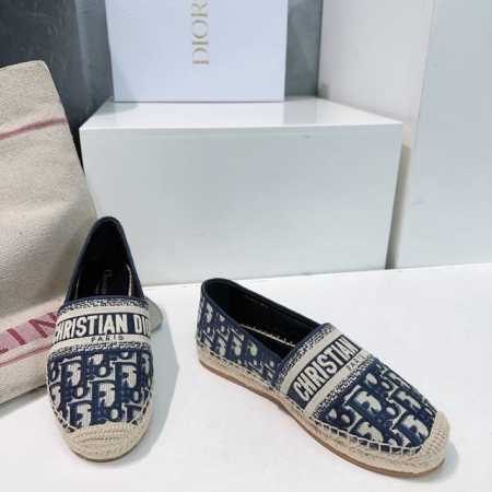 高品质出厂 ！代购级别！顶级版本！ Dior迪奥25春夏新款刺绣logo渔夫鞋休闲鞋！春季新品平底百搭经典懒人鞋 全新刺绣 图案鞋面 彰显标志性风范 鞋面采用原 - 点击图像关闭
