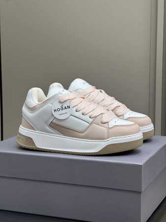 仅女码 Hogan Fw24 运动鞋新品 霍跟24秋冬运动鞋新品 脚感轻盈，增高效果满分 小牛皮材质，科技立体弹力内垫 Size 35-45 - 点击图像关闭