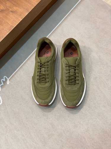 Loro Piana 秋季散步 运动 男鞋 Lp慢跑鞋 莞产代工厂原厂底 随意进出专柜对比 这款休闲鞋采用wind纤维针织而成，纯手工打造 呈现出别致的立体效果