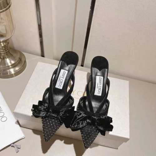 超美晚宴蝴蝶结高版本Jimmy Choo 经典不败春夏新品爆款单鞋凉鞋系列单品 -超级A的一款啊！美得让人窒息！网面钻绸缎大蝴蝶结设计给人以一种很神秘的感觉，奢