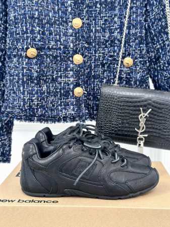 牛反绒 牛皮 男码＋10Miumiu x New Balance NB联名款 复古休闲德训鞋阿甘鞋运动鞋网红博主火爆追捧 时装周走秀场曝光非常留行的美拉德配色平 - 点击图像关闭