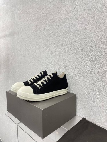 宽带 Rick Owens-24Fw 厚底 Ro 系列 牛皮面 情侣款 高品质 黑色进口绒布 皮质 Rick Owens 2022到2024至今的大热款 懂得都