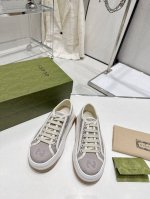 橙子出厂价p gucci 古驰 经典刺绣Gg低帮老花厚底帆布鞋 休闲鞋板鞋 情侣款 重工刺绣追求极致 增高上脚舒适 底轻 面料 特定双G刺绣印花条纹提花织法帆布