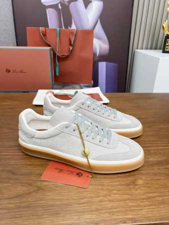 实价： 代购级，高版本 意大利 Loro Piana 诺悠翩雅Tennis Walk系列 Lp情侣款德训鞋 休闲 运动鞋 板鞋 原版购入开发 做货 这款新款绒面 - 点击图像关闭