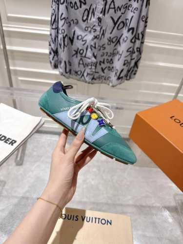 顶级版本 配全套飞机盒包装独家配饰60 louis Vuitton路易威登驴牌春夏Sneakerina系列 芭蕾运动鞋 德训鞋 情侣款 Sneakerina 芭