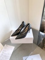 出 j Adior织带后空凉鞋 迪奥 Dior 春夏最新色Quake Oblique 提花刺绣字母Logo高跟蝴蝶结拼色女鞋 市场顶级高端版本 材质 高温水溶电