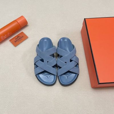 橙子出厂价p hermes 爱马仕 春夏新款 交叉带二舅拖鞋 罗马凉鞋 休闲凉拖 情侣款 码数 35-45