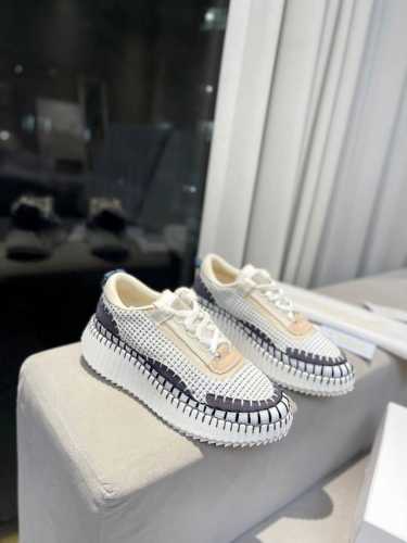 2054春夏chloe 克洛伊Nama sneaker彩虹系列运动鞋、容祖儿和孙怡宋茜明星同款、原材料是可再生物料制作、全手工缝马克线、肉眼可见皆是手工制造、环
