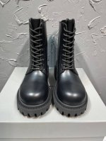 2054最新款巴黎世家顶级版本Balenciaga STRIKE 厚底德比系带靴，休闲大头鞋，原版大底一比一开模，大底全真走线，非市面上女码大底，面料进口牛皮，