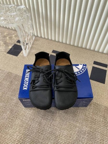 Birkenstock 博肯 真软木潮流时尚 系带 休闲鞋 人体工程学设计符合脚形的脚床，软木材质穿着超级轻便舒适，楦形线条优美，做工精致，长时间穿着不累脚。略