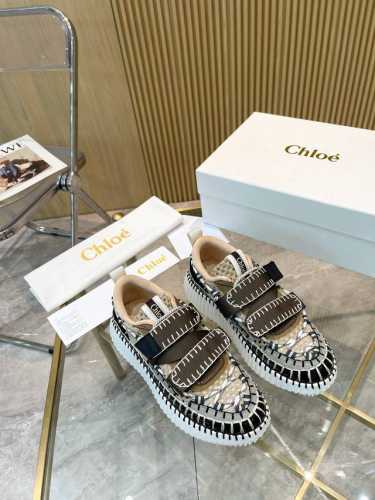 2044春夏chloe 克洛伊nama Sneaker彩虹系列运动鞋、容祖儿和孙怡宋茜明星同款、原材料是可再生物料制作、全手工缝马克线、肉眼可见皆是手工制造、环
