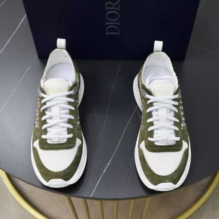 Dior 迪奥 -高端品质 原单 -鞋面：纳帕小牛皮、品牌图腾网布、鞋舌品牌塑胶logo -内里：垫脚；高韧性布匹 -大底：超轻tpu发泡 橡胶：双色成型大底 - 点击图像关闭