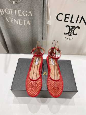 高版本出厂 独家新品 Alaia 阿莱亚25ss 走秀款平底芭蕾舞鞋 最近超火的一款平底鞋 章小蕙同款 甜酷芭蕾风 人气超高的一款芭蕾舞鞋，浪漫又迷人 舒适百搭 - 点击图像关闭