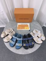 Lv 路易威登 2024春夏新款 顶级版本原版一致 专柜主打最新款 新款沙滩鞋 硬货上新 代购级别！高级感十足！国内外博主刷爆的一款，复古又时髦 上脚美炸了！官
