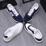 商品商标：Armani 阿玛尼 休闲鞋 正码码数: 38-44 商品材料：精选牛皮拼接网布鞋面 网内里 牛皮鞋垫 橡胶大底