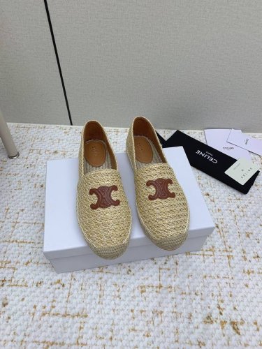 出厂 高版本 Celine 赛琳 最高版本 渔夫鞋2025早春 新款 Celine羊京字母渔夫鞋系列 爆款单鞋 上脚很美 购入正品原版Build 正品级顶级货版