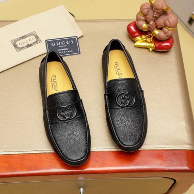 工厂价 Gucci 古驰热卖款潮流男士休闲套脚鞋官网原版1:1开模原单品质，做工精细时尚百搭，完美楦型，上脚舒适潮男型男推崇款，头层进口牛皮优质猪皮内里，橡胶耐