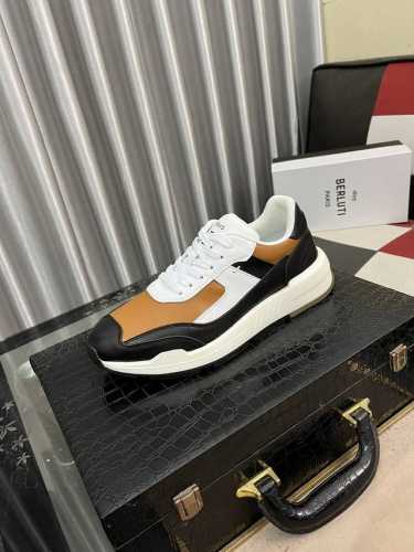出厂价： Burluti布鲁提2023早春飞织新品布鲁提意大利奢品高端vitello Gommato男士休闲运动鞋，顶级牛货，匠心之作，融合多种材质，兼具舒适奢