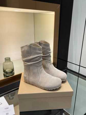 出厂 、ugg.今年真的鲨疯了 堆堆勃肯褶皱短靴 韩版复古软fufu雪地靴 被可爱到了 泰乖了 内里羊毛材质保暖 靴筒堆堆褶皱显瘦+1 size：35-40 4 - 点击图像关闭