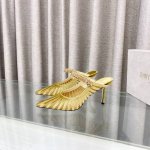Jimmy Choo 2025爆款， 尖头高跟鞋凉鞋 澳大利亚尖头镶钻系列、简直是美上天了，爱上优雅、爱上俏皮的未来感，光看一眼便想马上拥有，但一双精致的高跟鞋