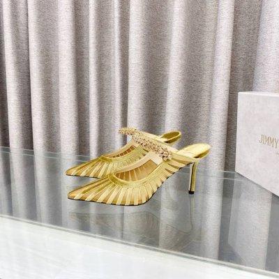 Jimmy Choo 2025爆款， 尖头高跟鞋凉鞋 澳大利亚尖头镶钻系列、简直是美上天了，爱上优雅、爱上俏皮的未来感，光看一眼便想马上拥有，但一双精致的高跟鞋
