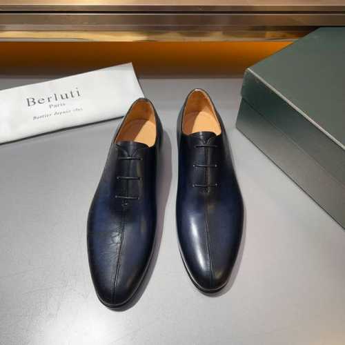Berluti 高端精品 擦色手绘进口牛皮，意大利原版真皮大底，牛皮内里垫脚。 四季新款alessandro Demesure系列，专业的patina染色处理，