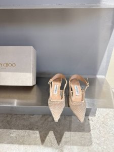 顶级品质Jimmy Cho025春夏新品网纱烫钻尖头小猫跟后空凉鞋 Jc经典水晶烫钻网纱高跟鞋 超级仙的一款啊 美得让人窒息 超闪昂贵施华洛世奇水晶钻 Blin