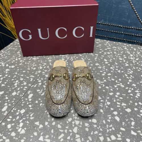 Gucci 古驰顶级品质①面料：牛皮 牛皮压字母 字母材料点钻②内里／垫脚:羊皮里③大底：原版意大利真皮底④码数：35-42 40.41.42定做不退换 包装：