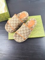 所见即所得代购级别顶级版本 Gucci古驰女士厚底拖鞋包头穆勒鞋拖鞋火爆全网100周年秀场大爆款无原版不开发购买原版一比一完美复刻 面料 进口材质 内里 牛皮内