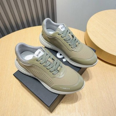 工厂P Boss 新款男仕运动鞋 知名运动品牌新款隆重上市 以奢华高端设计出货 鞋面原版皮革制作 羊皮垫脚 叠层设计鞋面线条感层次分明，轻质橡胶大底。轻奢风格，