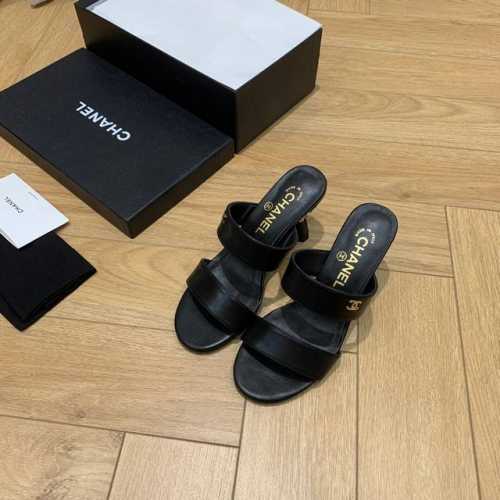 CHANE*｜小香24C新品经典 珍珠高跟拖鞋凉鞋系列！ 鞋面采用进口小牛皮 内里踮脚均为丝绸羊皮 意大利进口真皮大底 跟高：4.5cm 码数:35-40 40