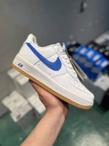 Nike Air Force 1 Low 周年白蓝生胶 空军一号低帮运动休闲板鞋 原楦头原纸板 打造纯正空军版型#专注外贸渠道 全掌内置蜂窝气垫 #原盒配件 原