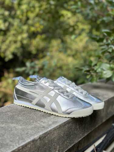 福利特价 160 Asics Onitsuka Tiger 亚瑟士 鬼冢虎系带皮面懒人鞋 #原装系带皮面 原装四联吊牌 中底纸板钢印 日系轻便运动休闲鞋 编码: