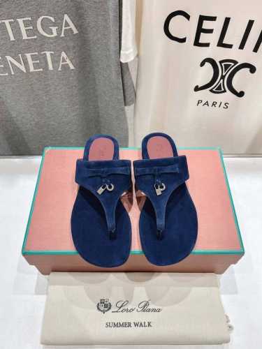 高版本出厂 Loro Piana* Lp 诺悠翩雅2025Ss夏季新款夹脚拖鞋 市场顶级品质 极简高级大方～高级而舒适的气息～ 夏天当然就得美美哒～ 上脚柔软舒