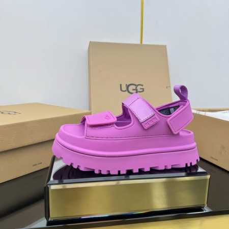 厂价p Ugg官网夏季爆款 Ugg推p的炫金魔术贴厚底凉鞋款 炫金凉鞋，多巴胺色系，绑带设计 更贴合脚背 活力感拉满，真嘟超级少女~一眼沦陷，Eva大底，脚感软 - 点击图像关闭