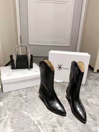 ISABEL MARANT 伊莎贝尔秋冬经典网红爆款长靴 一个用极简风格来陈述一对靴子的牌子必不可少的一款简单靴~诠释百搭的味道，整鞋马油皮制成， 内里:柔软透 - 点击图像关闭