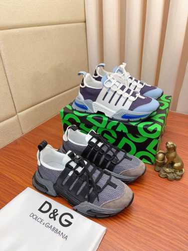 实价： Dg～ 男士休闲鞋 2022Z柜同步发售 鞋面选用牛皮拼接布料网布内里，舒适透气，鞋底：原版舒适耐磨大底，实物拍摄实物更赞码数:35-46