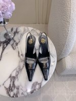 出厂价P P380 Saint Lauren* Ysl 杨树林新款尖头后空高跟鞋 小姐姐的美丽尤物高跟鞋 优雅迷人性感 女人味十足 鞋面进口小牛皮 原版开模五金