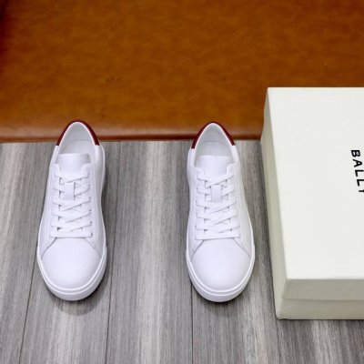 ball*巴利新款休闲运动男鞋 莞产原材料猛货 面料柔软纳帕牛皮 耐折越穿越舒适 巴利丝带和鞋跟标签为这双基本鞋增添了微妙的色彩 原版开模橡胶大底 防滑耐磨 上