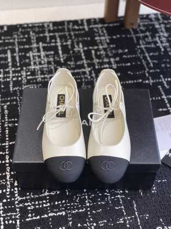 代购级390 Chanel小香 25Ss 春夏鞋头电绣双C Logo点缀，宛如女神脖子上的项链，上脚包裹性非常好，上脚跟显瘦，真的是超级精致！ 复古的玛丽珍太对 - 点击图像关闭