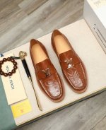 出厂价p 水染牛里 全套包装 Louis Vuitton* 高端 路易威登 专柜最新款 正装商务皮鞋原版最高品质！进口意大利小牛皮面料牛皮内里 原版半真皮大底