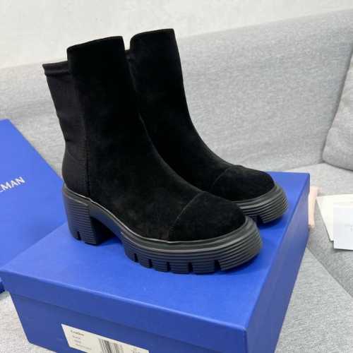 Stuart Weitzman 粗跟厚底切尔西短靴！拿过的都知道咱家的品质好！ SW 5050 SOHO BOOTIE原单渠道好货势不可挡，搭配我们的RISE轮