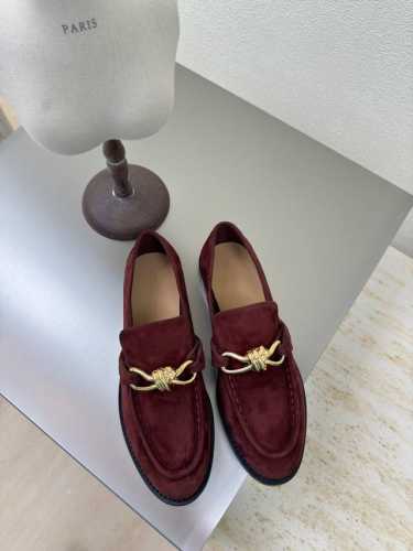 34-41 34 40 41 BOTTEGA VENET* 真皮 结绳配饰 女士Astaire乐福鞋 麂皮 老钱风 乐福鞋 原版一比一做法 一致五金 当今流行的